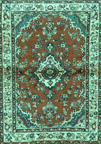 Persian Turquoise Traditional Rug, tr3934turq