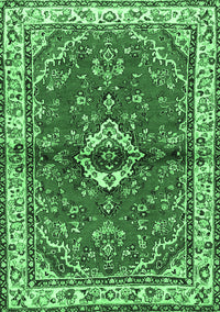 Persian Emerald Green Traditional Rug, tr3934emgrn