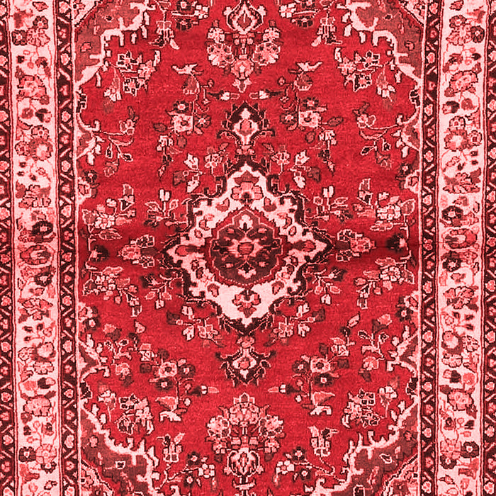 Machine Washable Persian Red Traditional Rug, wshtr3934red