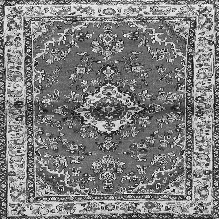 Serging Thickness of Persian Gray Traditional Rug, tr3934gry