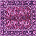 Square Persian Purple Traditional Rug, tr3935pur