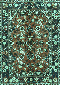 Persian Turquoise Traditional Rug, tr3935turq