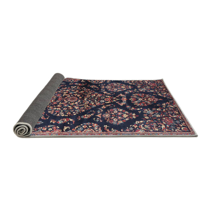 Sideview of Traditional Purple Lily Purple Persian Rug, tr3936
