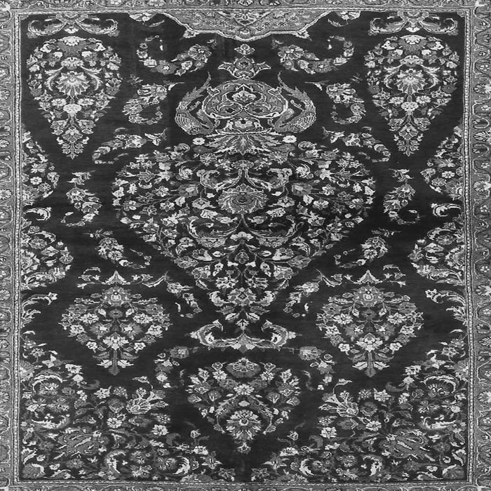 Serging Thickness of Persian Gray Traditional Rug, tr3936gry