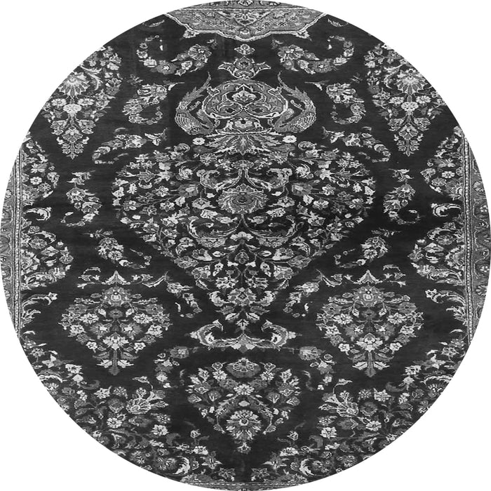Square Persian Gray Traditional Rug, tr3936gry