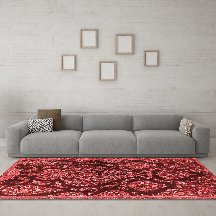 Traditional Red Washable Rugs