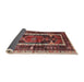 Sideview of Traditional Saffron Red Medallion Rug, tr3937