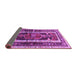 Sideview of Medallion Purple Traditional Rug, tr3937pur