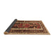 Sideview of Medallion Brown Traditional Rug, tr3937brn