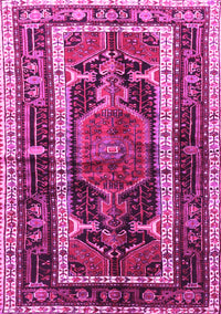 Medallion Pink Traditional Rug, tr3937pnk