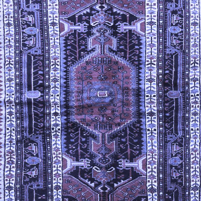 Medallion Blue Traditional Rug, tr3937blu