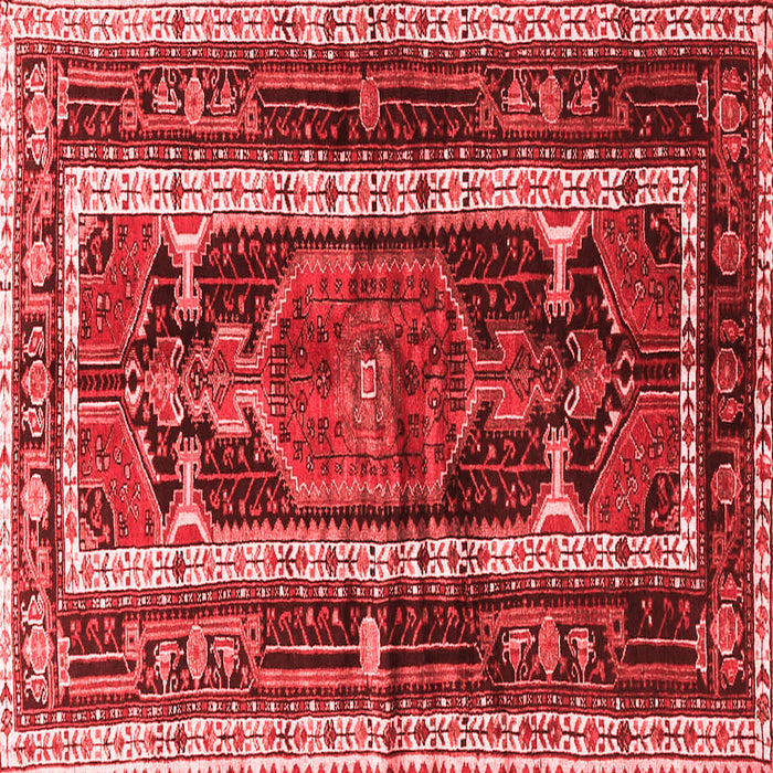 Medallion Red Traditional Rug, tr3937red