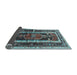 Sideview of Medallion Light Blue Traditional Rug, tr3937lblu