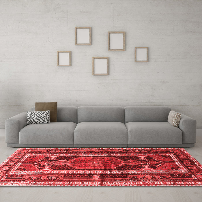 Traditional Red Washable Rugs