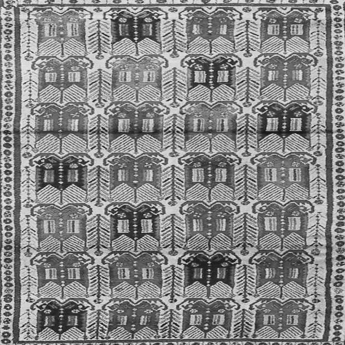 Serging Thickness of Persian Gray Traditional Rug, tr3938gry