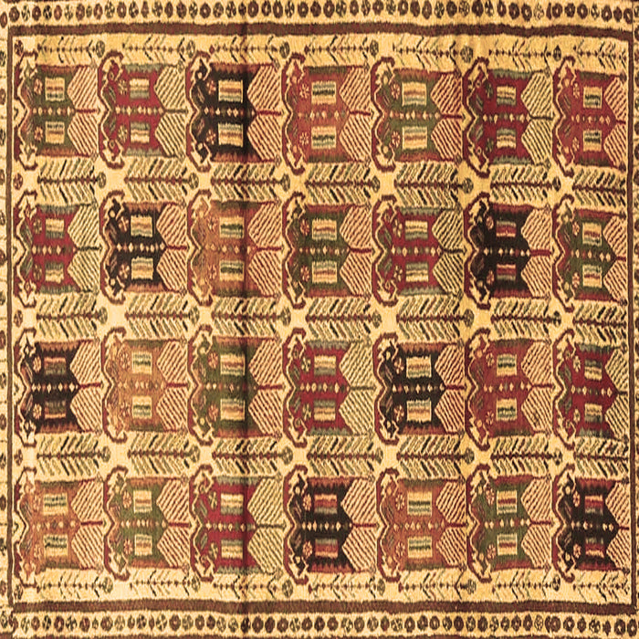 Square Machine Washable Persian Brown Traditional Rug, wshtr3938brn