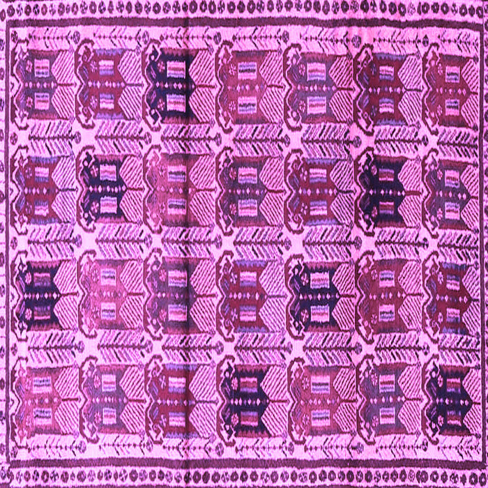 Square Machine Washable Persian Purple Traditional Area Rugs, wshtr3938pur
