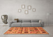 Machine Washable Persian Orange Traditional Area Rugs in a Living Room, wshtr3938org