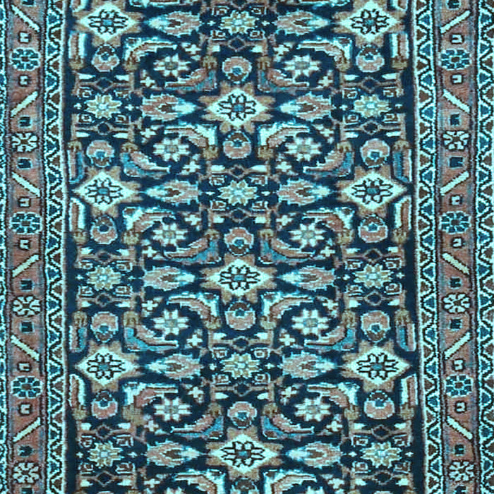 Machine Washable Persian Light Blue Traditional Rug, wshtr3939lblu