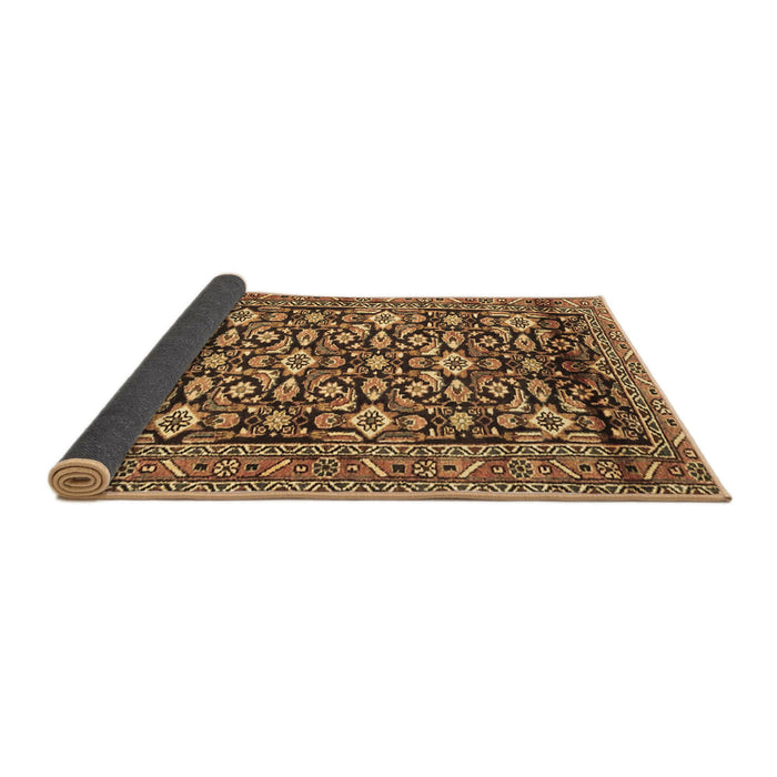 Sideview of Persian Brown Traditional Rug, tr3939brn