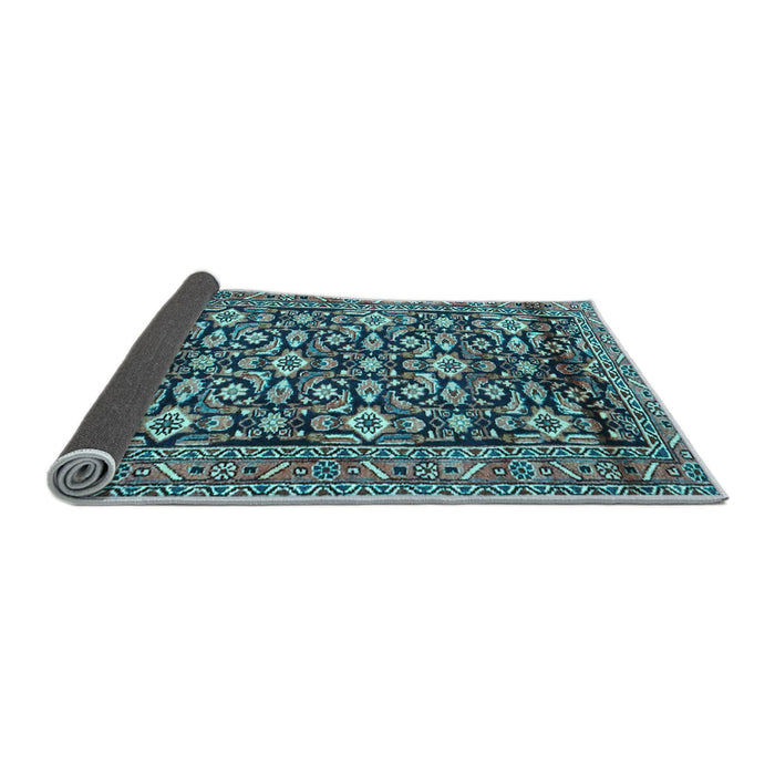 Sideview of Persian Light Blue Traditional Rug, tr3939lblu