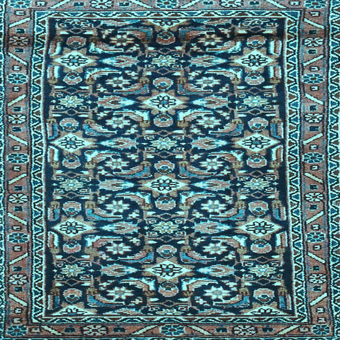 Square Persian Light Blue Traditional Rug, tr3939lblu