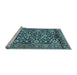 Sideview of Machine Washable Persian Light Blue Traditional Rug, wshtr3939lblu