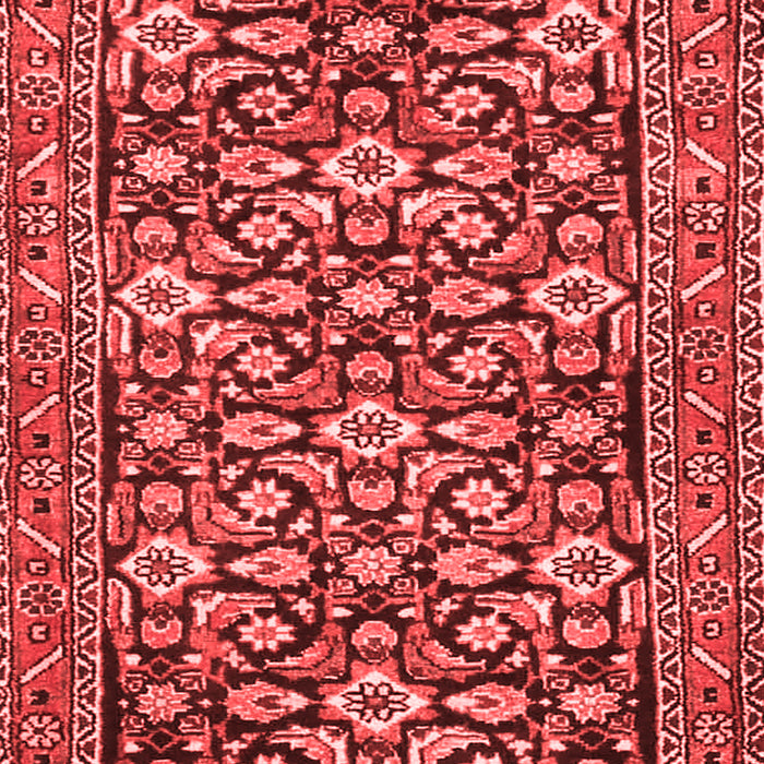 Machine Washable Persian Red Traditional Rug, wshtr3939red
