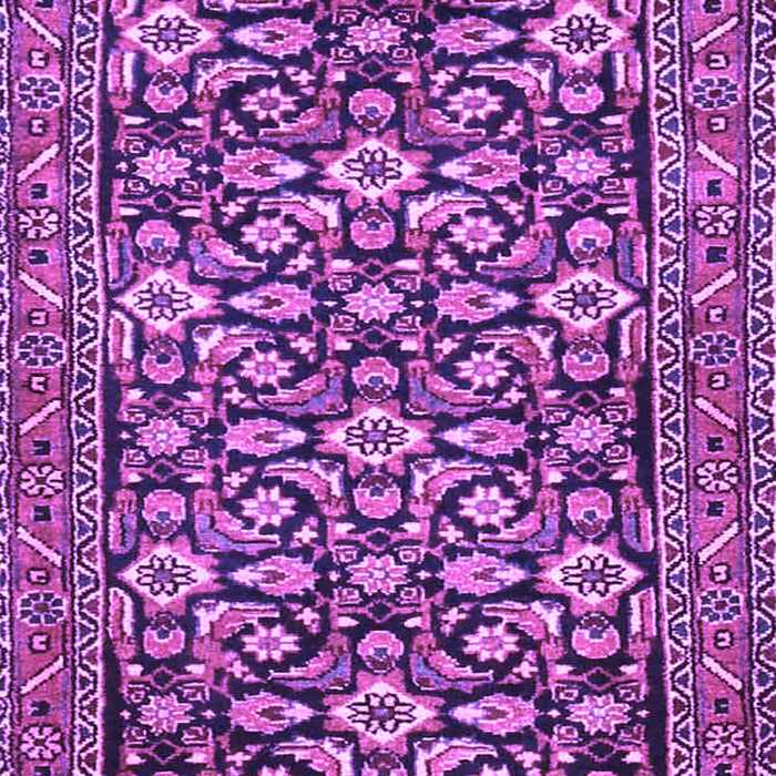 Machine Washable Persian Purple Traditional Area Rugs, wshtr3939pur