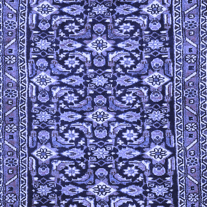 Machine Washable Persian Blue Traditional Rug, wshtr3939blu