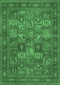 Persian Emerald Green Traditional Rug, tr393emgrn