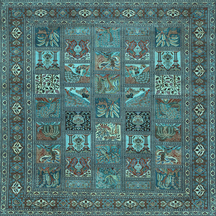 Square Persian Light Blue Traditional Rug, tr393lblu