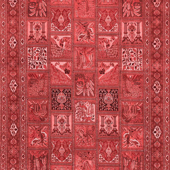 Machine Washable Persian Red Traditional Rug, wshtr393red