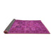 Sideview of Persian Pink Traditional Rug, tr393pnk