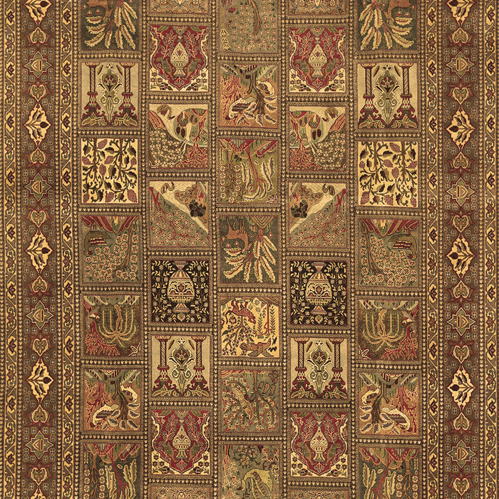 Machine Washable Persian Brown Traditional Rug, wshtr393brn