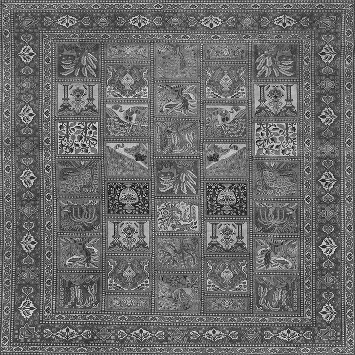 Serging Thickness of Persian Gray Traditional Rug, tr393gry