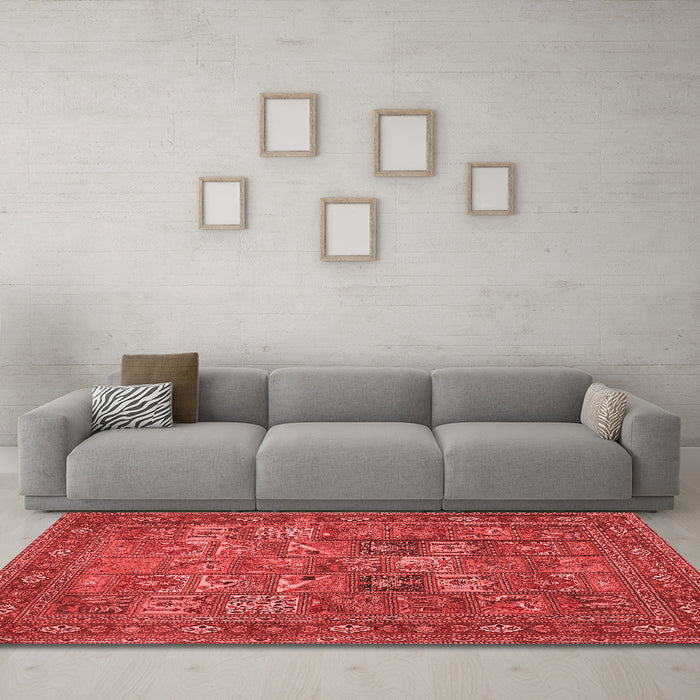 Traditional Red Washable Rugs