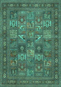 Persian Turquoise Traditional Rug, tr393turq