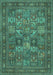 Persian Turquoise Traditional Rug, tr393turq