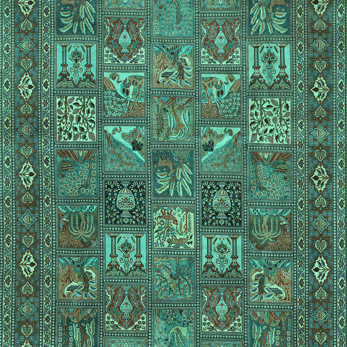 Persian Turquoise Traditional Rug, tr393turq