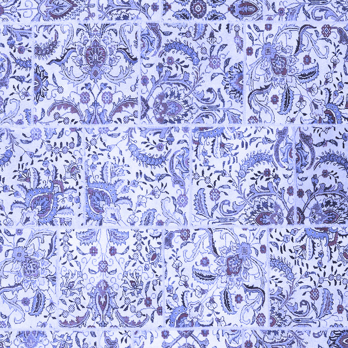 Machine Washable Persian Blue Traditional Rug, wshtr3940blu