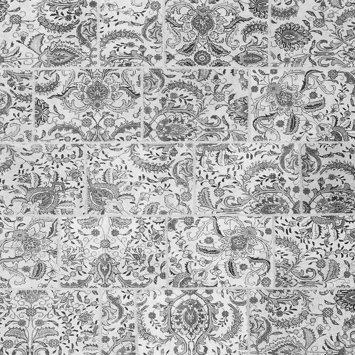 Serging Thickness of Persian Gray Traditional Rug, tr3940gry