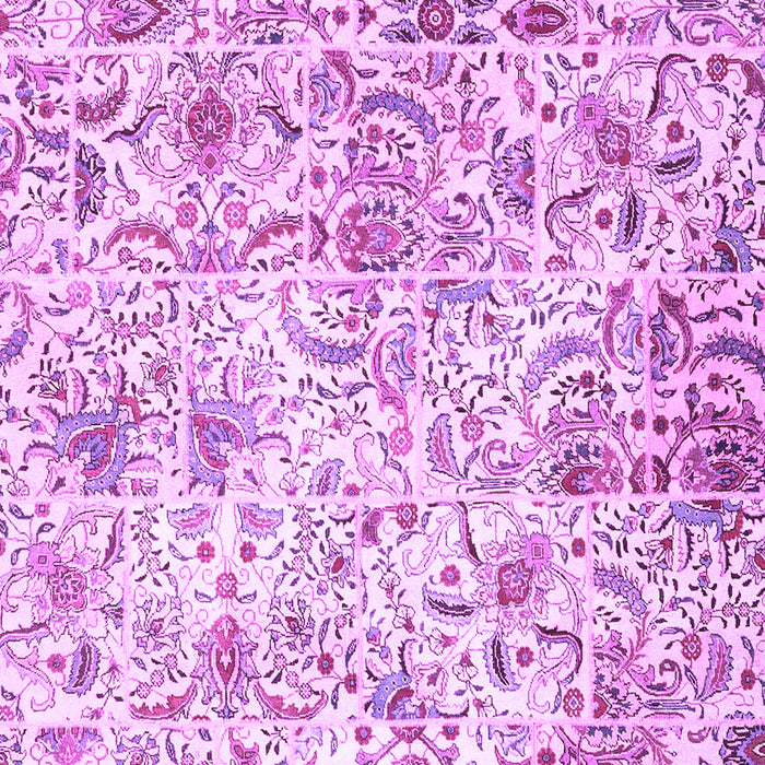 Machine Washable Persian Purple Traditional Area Rugs, wshtr3940pur