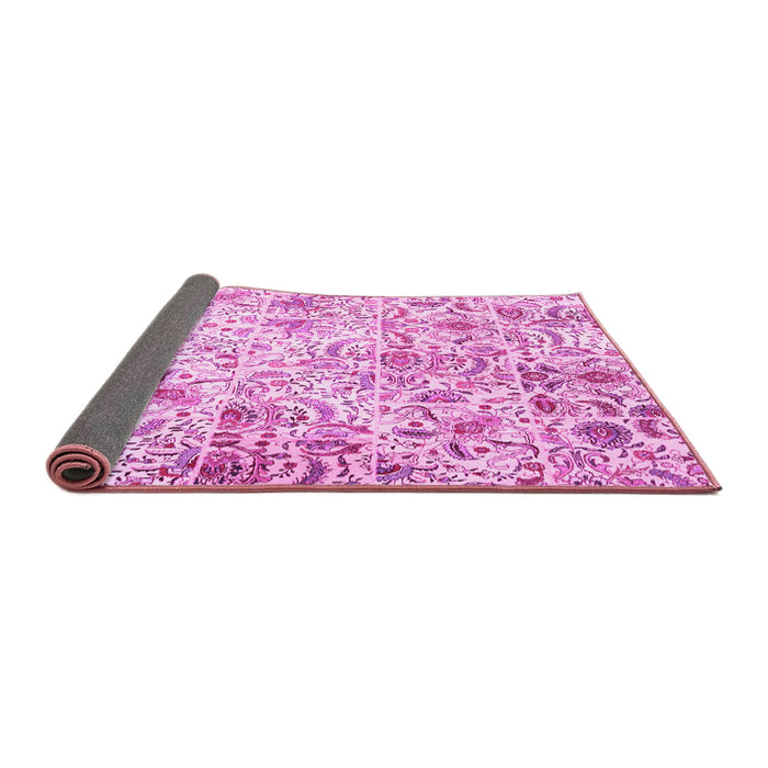 Sideview of Persian Pink Traditional Rug, tr3940pnk