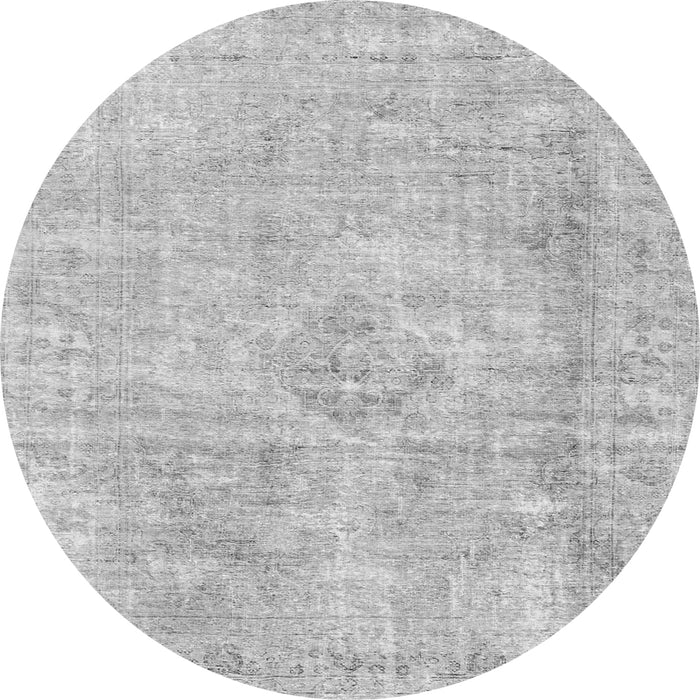 Square Persian Gray Traditional Rug, tr3941gry