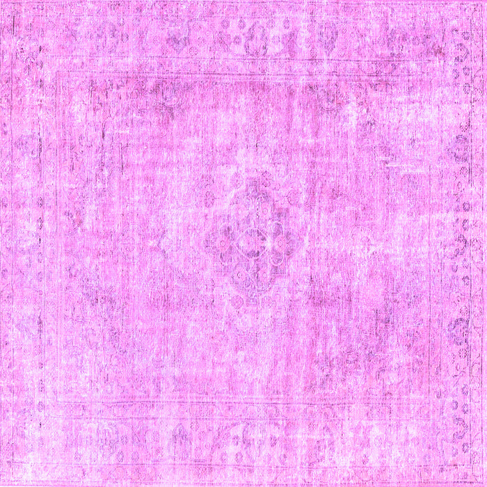 Square Persian Purple Traditional Rug, tr3941pur
