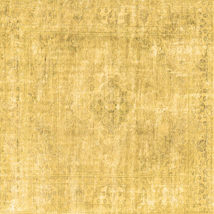 Square Persian Brown Traditional Rug, tr3941brn