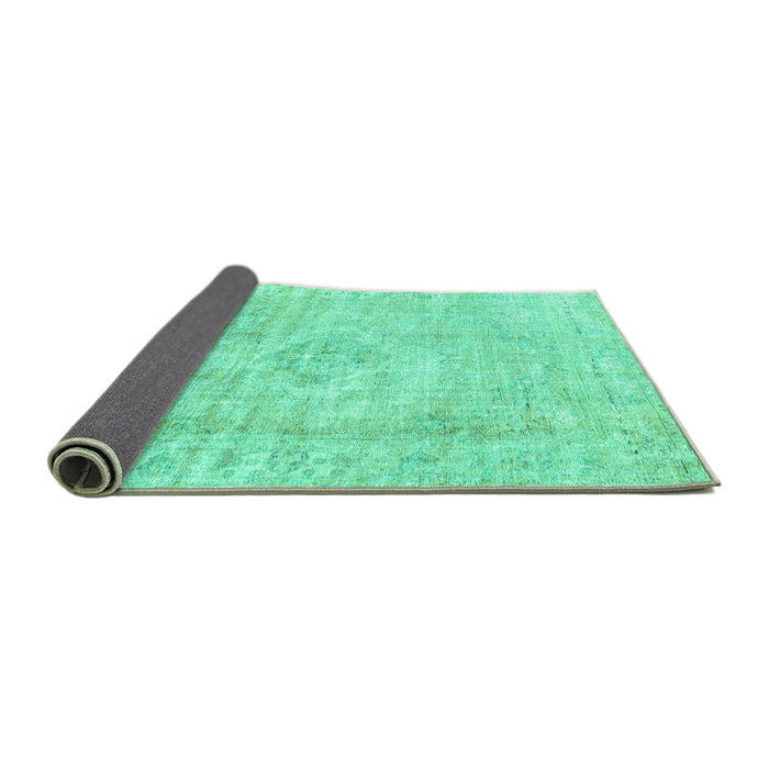 Sideview of Persian Turquoise Traditional Rug, tr3941turq