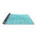 Sideview of Persian Light Blue Traditional Rug, tr3942lblu