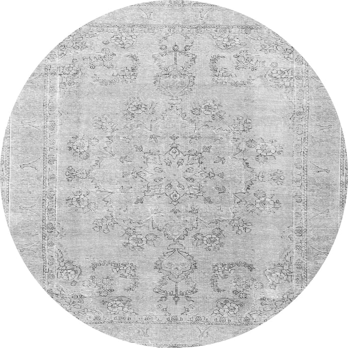 Machine Washable Persian Gray Traditional Rug, wshtr3942gry